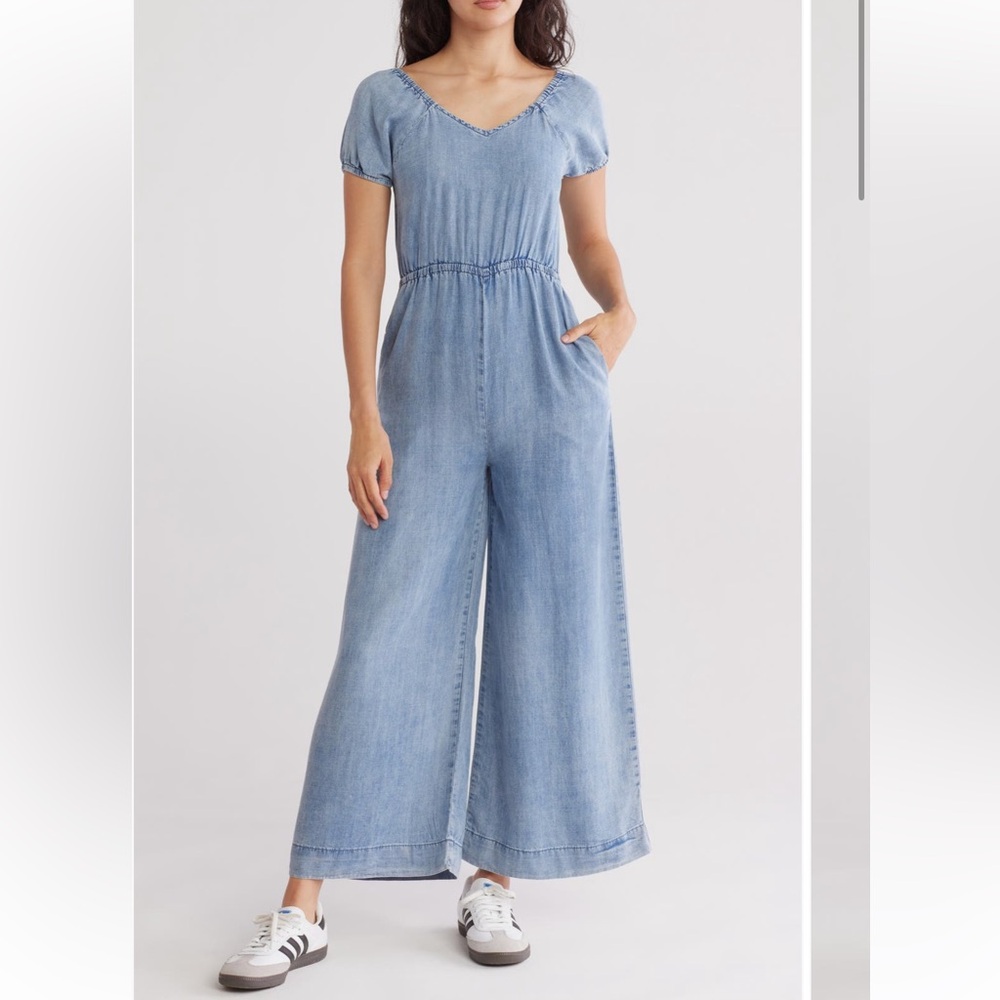 Tractr Tencel denim jumpsuit size 7